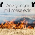 Anız Yangınları;  Milli Meseledir