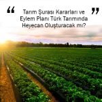 Tarım Şurası Kararları ve Eylem Planı Türk Tarımında Heyecan Oluşturacak mı?