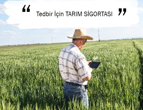 Tedbir İçin TARIM SİGORTASI