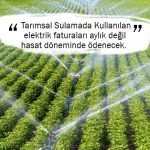 Tarımsal Sulamada Elektrik