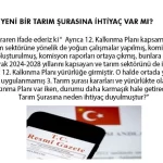 YENİ BİR TARIM ŞURASINA İHTİYAÇ VAR MI?