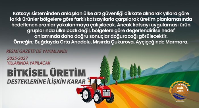 TARIMDA PLANLAR PROGRAMLAR, UYGULAMADA NEREDEYİZ?