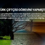 TÜRK ÇİFTÇİSİ GÖREVİNİ YAPMIŞTIR