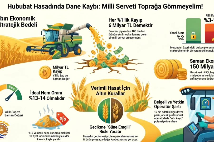 Hububat Hasadında Stratejik Verimlilik ve Dane Kaybının Ekonomik Değeri