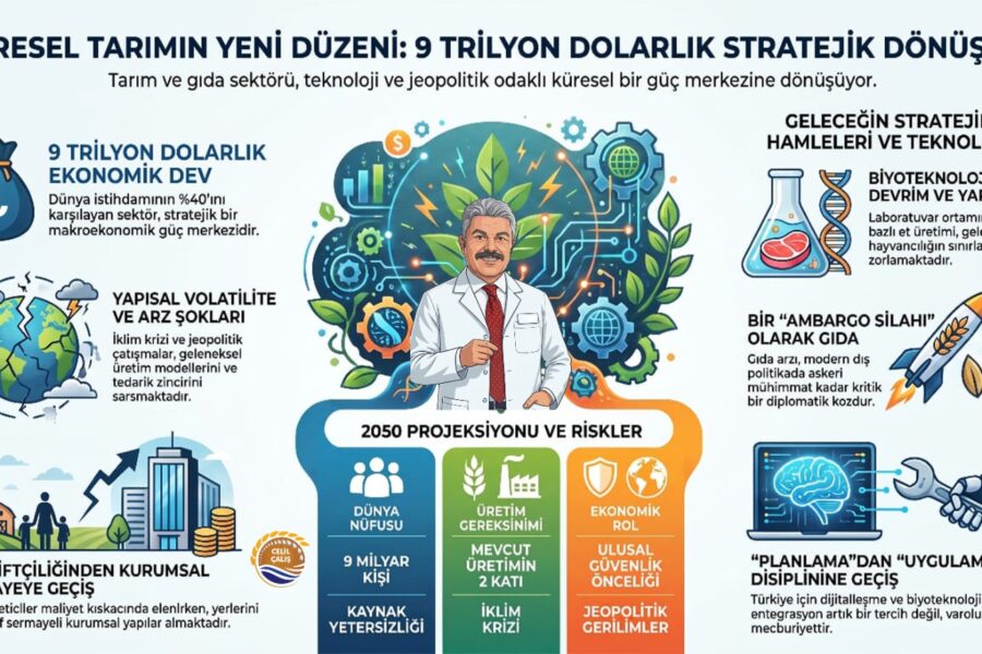 Küresel İklim Değişikliği ve Savaşların Gölgesinde Tarım ve Gıda Ekosistemi