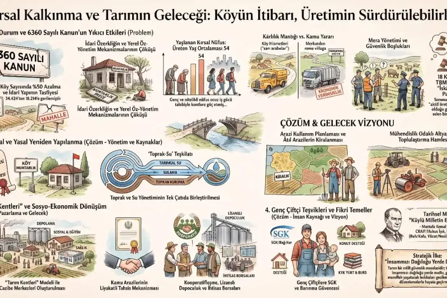 KIRSAL KALKINMADA TÜRK KÖYLÜSÜNÜN KADERİ VE TARIMIN GELECEĞİ