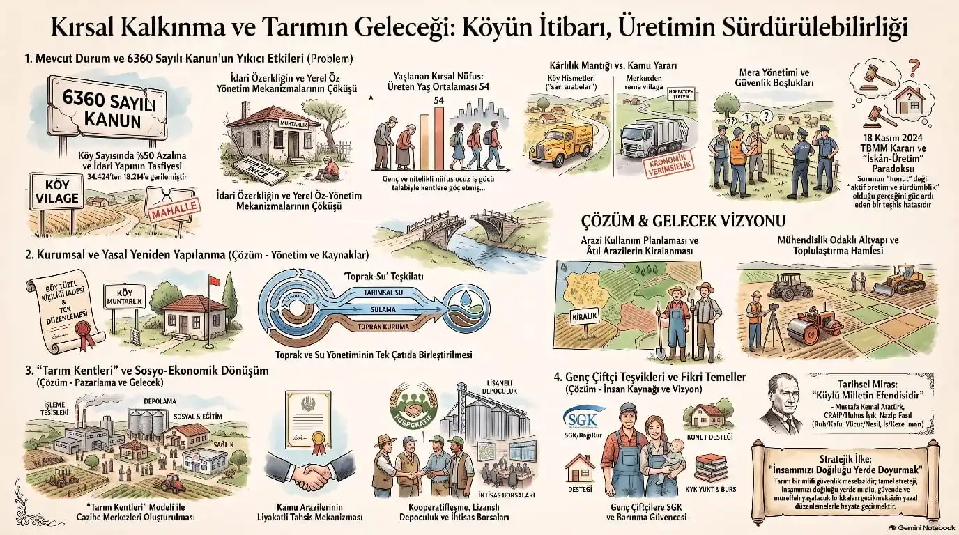 KIRSAL KALKINMADA TÜRK KÖYLÜSÜNÜN KADERİ VE TARIMIN GELECEĞİ
